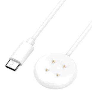 For Google Pixel Watch 3 41 / 45mm USB-C / Type-C Interface Smart Watch Charging Cable, Length: 1m(White)