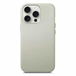 For iPhone 16 Pro Max Electroplated Metal Button Shockproof Phone Case(White)