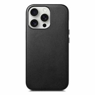 For iPhone 16 Pro Electroplated Metal Button Shockproof Phone Case(Black)