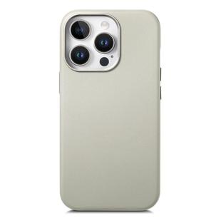 For iPhone 15 Pro Electroplated Metal Button Shockproof Phone Case(White)