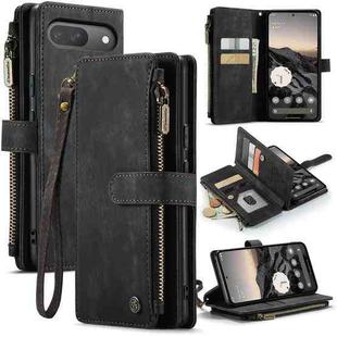 For Google Pixel 9 / 9 Pro CaseMe C30 Card Slots Zipper Wallet Leather Phone Case(Black)