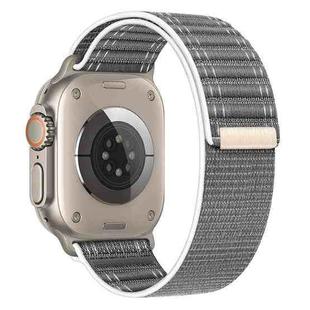 For Apple Watch SE 2023 40mm Sea Wave Nylon Hook and Loop Fastener Watch Band(Gray)