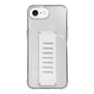 For iPhone 7 / 8 / SE 2022 Transparent Wristband Shockproof TPU Phone Case(White)