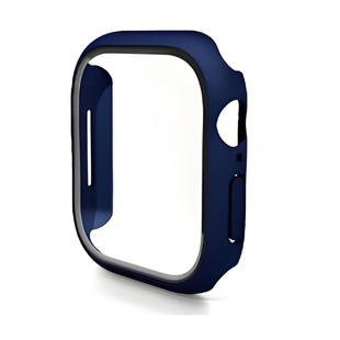 For Apple Watch Series 10 46mm ENKAY Hat-Prince PC Tempered Glass Film Integrated Watch Case(Midnight Blue)