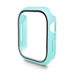 For Apple Watch Series 10 46mm ENKAY Hat-Prince PC Tempered Glass Film Integrated Watch Case(Cyan)