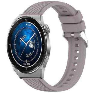 For Huawei Watch GT3 Pro 46mm Stripe Texture 22mm Silicone Watch Band(Roland Purple)