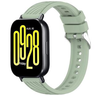 For Redmi Watch 5 Active Stripe Texture 22mm Silicone Watch Band(Light Green)