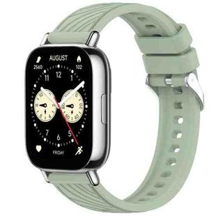 For Redmi Watch 5 Lite Stripe Texture 22mm Silicone Watch Band(Light Green)