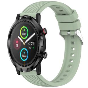 For Xiaomi Haylou RT LS05S Stripe Texture 22mm Silicone Watch Band(Light Green)