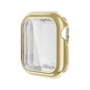 For Apple Watch Series 10 46mm Full Coverage TPU Electroplated Watch Case(Gold)