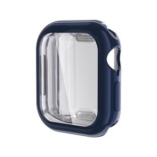 For Apple Watch Series 10 42mm Full Coverage TPU Electroplated Watch Case(Midnight Blue)