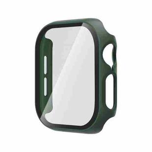 For Apple Watch Series 10 42mm Tempered Glass Film Integrated PC Watch Case(Green)