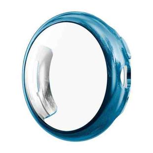 For Google Pixel Watch 3 45mm ENKAY Hat-Prince Full Coverage Electroplated Soft TPU Case with Screen Protection(Dark Cyan)