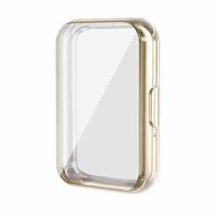 For Samsung Galaxy Fit3 ENKAY Hat-Prince Full Coverage Electroplated Soft TPU Case with Screen Protection(Golden)