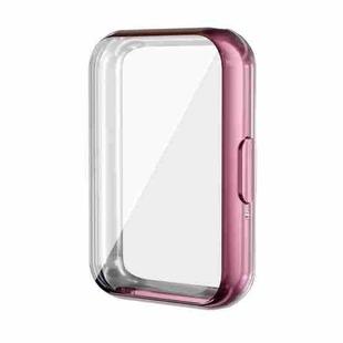 For Samsung Galaxy Fit3 ENKAY Hat-Prince Full Coverage Electroplated Soft TPU Case with Screen Protection(Pink)