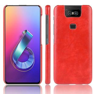 Shockproof Litchi Texture PC + PU Case for Asus Zenfone 6/6Z ZS630KL(Red)