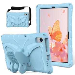 For Lenovo Tab M10 Plus TB-X606F 10.3 Butterfly Bracket EVA Shockproof Tablet Case(Light Blue)