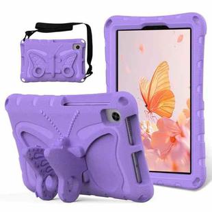 For Lenovo Tab M8 TB-8505F 8.0 / TB-8705N Butterfly Bracket EVA Shockproof Tablet Case(Light Purple)