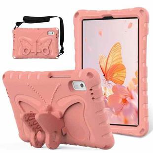 For Lenovo Tab M9 TB-310XU 2023 Butterfly Bracket EVA Shockproof Tablet Case(Pink Orange)