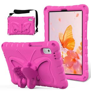 For Lenovo Tab M9 TB-310XU 2023 Butterfly Bracket EVA Shockproof Tablet Case(RoseRed)