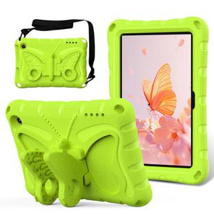 For Amazon Kindle Fire HD7 2022 Butterfly Bracket EVA Shockproof Tablet Case(Grass Green)