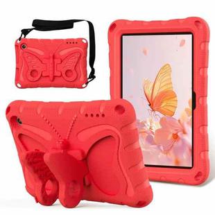 For Amazon Kindle Fire HD7 2022 Butterfly Bracket EVA Shockproof Tablet Case(Red)