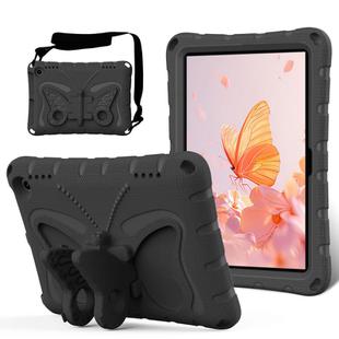 For Amazon Kindle Fire HD8 /8 Plus 2020/2022 Butterfly Bracket EVA Shockproof Tablet Case(Black)