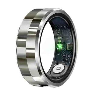 R9 SIZE 8 Smart Ring, Support Health Monitoring / Gesture Control / Somatosensory Games(Silver)