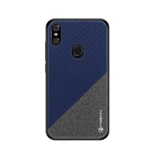 PINWUYO Honors Series Shockproof PC + TPU Protective Case for Motorola MOTO One / P30 Play(Blue)