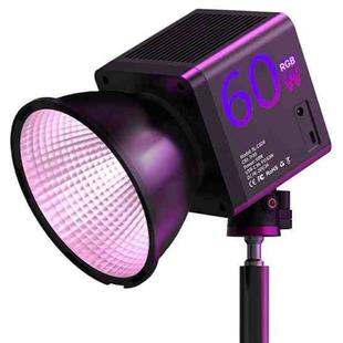 C60R 60W RGB Stage Lamp Professional Video Photography COB Fill Light, Plug:UK Plug