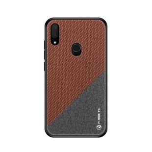 PINWUYO Honors Series Shockproof PC + TPU Protective Case for ASUS Zenfone Max Pro (M1) / ZB601KL / ZB602KL(Brown)