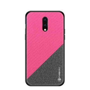PINWUYO Honors Series Shockproof PC + TPU Protective Case for OnePlus 7(Red)
