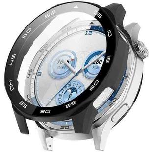 For Huawei Watch GT 5 46mm Graduated style Tempered Glass Film Integrated PC Watch Case(Black)