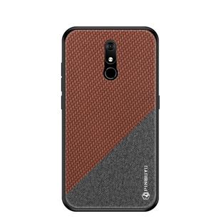 PINWUYO Honors Series Shockproof PC + TPU Protective Case for Nokia 3.2(Brown)