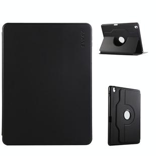For iPad Air 10.5 / Pro 10.5 / 10.2 ENKAY 360 Rotation TPU Leather Smart Tablet Case with Pen Slot(Black)