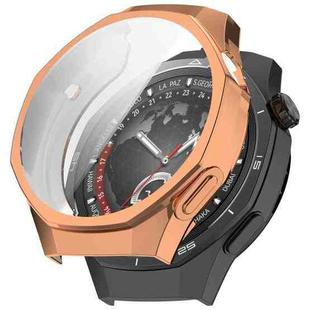 For Huawei Watch GT 5 Pro 46mm Electroplated TPU Full Coverage Watch Protective Case(Rose Gold)