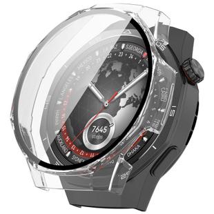 For Huawei Watch GT 5 Pro 46mm Ordinary Style Tempered Glass Film Integrated PC Watch Case(Transparent)