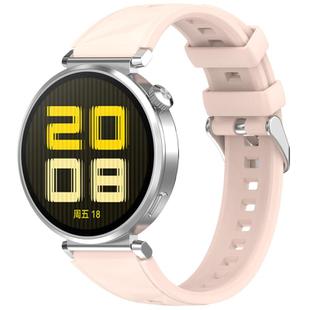 For Huawei Watch GT 5 Pro 42mm Quick Release Silicone Watch Band(Light Pink)