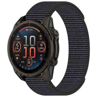 For Garmin Fenix 8 AMOLED 47mm Nylon Hook and Loop Fastener 22mm Watch Band(Gray)