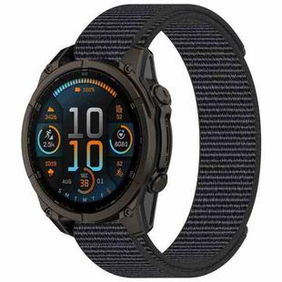 For Garmin Fenix 8 AMOLED 43mm Nylon Hook and Loop Fastener 20mm Watch Band(Gray)