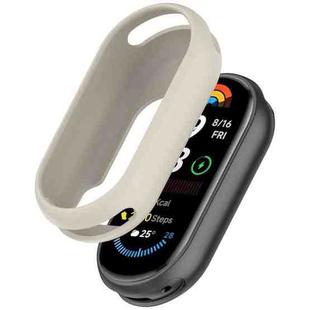 For Xiaomi Mi Band 8 Glossy Surface Silicone Watch Protective Case(Fleshcolor)