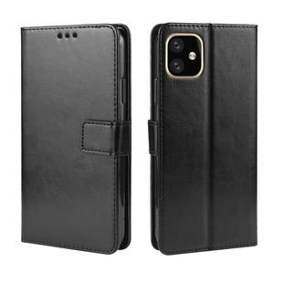 Retro Crazy Horse Texture Horizontal Flip Leather Case for  iPhone 11 Pro 5.8 inch, with Holder & Card Slots & Photo Frame(Black)
