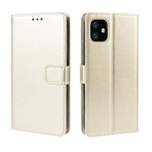 Retro Crazy Horse Texture Horizontal Flip Leather Case for  iPhone 11 Pro 5.8 inch, with Holder & Card Slots & Photo Frame(Gold)