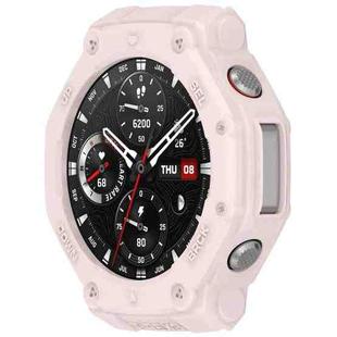 For Amazfit T-Rex3 Armor Hollow TPU Half Coverage Watch Case(Light Pink)