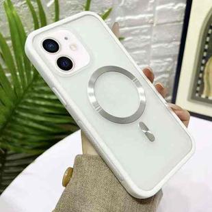 For iPhone 11 Bread 3 in 1 MagSafe Acrylic Hybrid Silicone Phone Case(White)