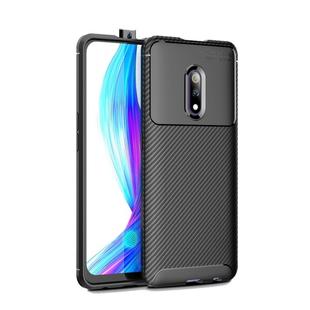 Beetle Series Carbon Fiber Texture Shockproof TPU Case for OPPO realme X(Black)