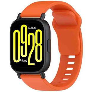 For Redmi Watch 5 Lite Youth Version Solid Color Quick Release Silicone Watch Band(Orange)