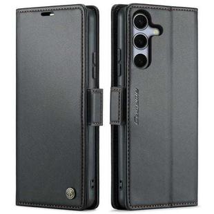 For Samsung Galaxy S25+ 5G CaseMe 023 Butterfly Buckle Litchi Texture RFID Anti-theft Leather Phone Case(Black)