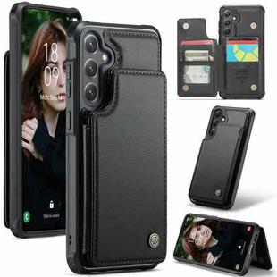 For Samsung Galaxy S24 FE 5G CaseMe C22 Card Slots Holder RFID Anti-theft Phone Case(Black)