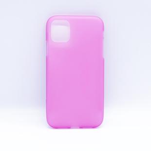 For iPhone 11 Pro Max Solid Color Matte TPU Soft Shell Mobile Phone Protection Back Cover (Pink)